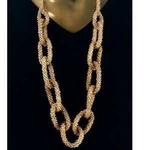 Chico's Gold Single Strand Lumi Necklace